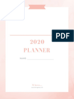 2020 Planner For Free Download - Print and Build Your Own PDF