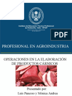 Operaciones en La Elaboracion de Productos Carnicos