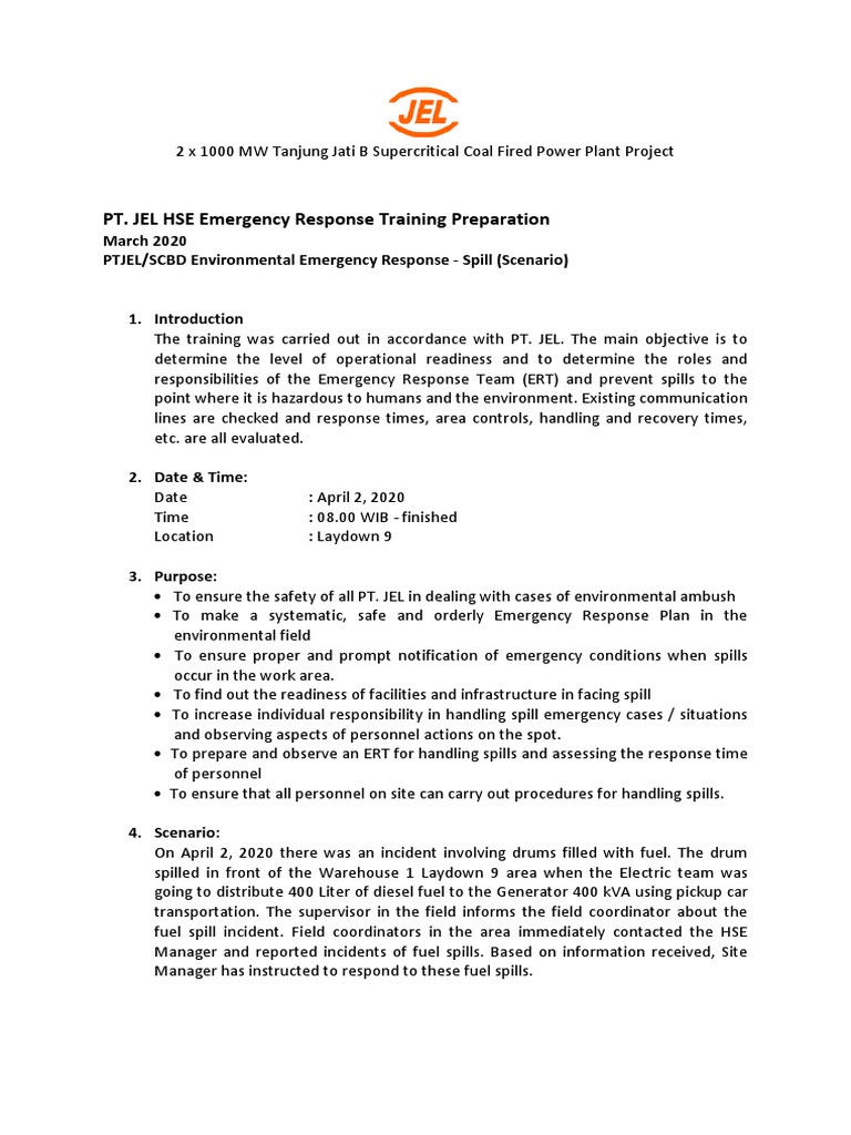 Emergency Drill Report PDF Emergency Safety