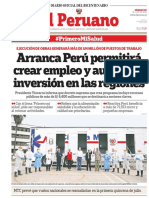 Arranca Perú Permitirá Crear Empleo y Aumentar Inversión en Las Regiones
