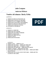 ÀREA: Segundas Lenguas Profesora: Contreras Débora Nombre Del Alumno: Barby Erbin