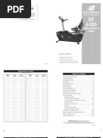 NewBalance Recumbent Bike 5k6100