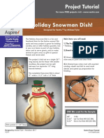 Holiday Snowman Dish!: Project Tutorial