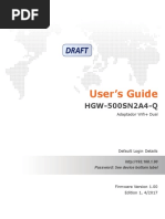 User's Guide: HGW-500SN2A4-Q