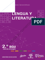 Texto de Lengua y Literatura para Segundo de BGU PDF