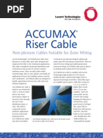 Accumax Riser Cable: Non-Plenum Cables Suitable For Zone Wiring