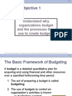 Learning Objective 1: Understand Why Organizations Budget and The Processes They Use To Create Budgets