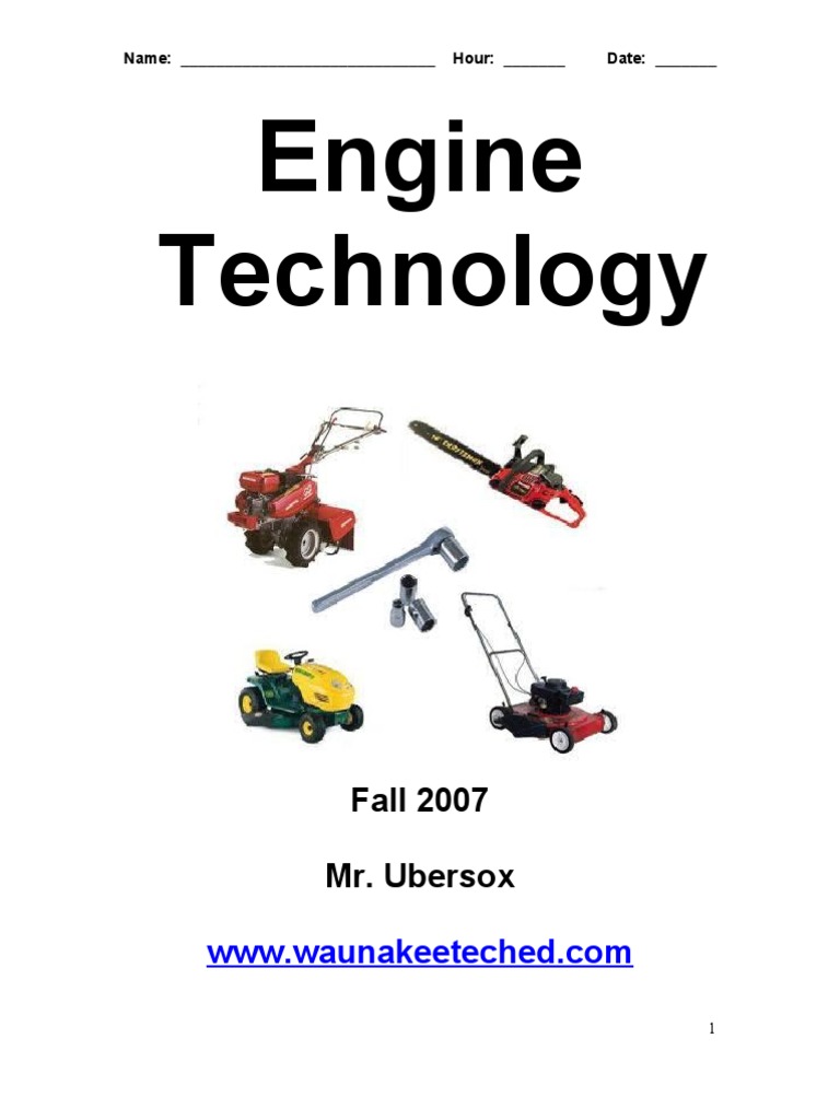 Engine_Worksheet_7 Internal Combustion Engine Throttle