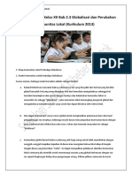 Materi Sosiologi Kelas XII Bab 2.3 Globalisasi Dan Perubahan Komunitas Lokal (Kurikulum 2013)