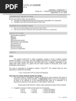 GenChem 2 - Module 1 I Empirical Molecular F