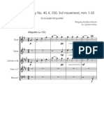 Mozart, Symphony No 40, K 550, 3rd Movement, MM 1-20 - Score and Parts