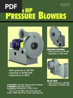 Ressure Lowers: Static Pressures To 128"WG Capacities To 20,000 CFM Temperatures To 600 F