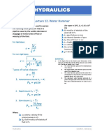 NU - Lecture 12 (WATER HAMMER) PDF