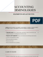Accounting Terminologies: Elements of Accounts