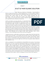 Class 7 - Marital Conflict and Their Islamic Solution PDF