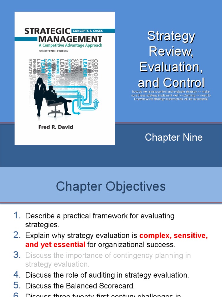 CHAPTER 9 Strategy Review Evaluation And Control PDF Evaluation