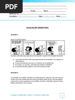 sociologia prova bimestral 1