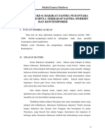 Hakikat Sastra Nusantara Dan Pengaruhnya Terhadap Sastramodern Dan Kontemporer