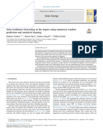 Solar Irradiance Forecasting in The Tropics Using Numerical Weather