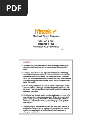 Mazak M-Plus Wiring Diagrams | PDF | Relay | Machines