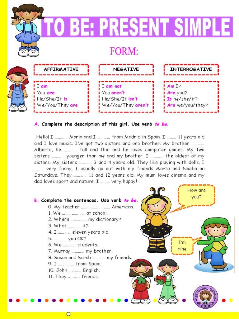 Affirmative Negative Interrogative: Am Are Is Am Not Aren't Isn't Am ...