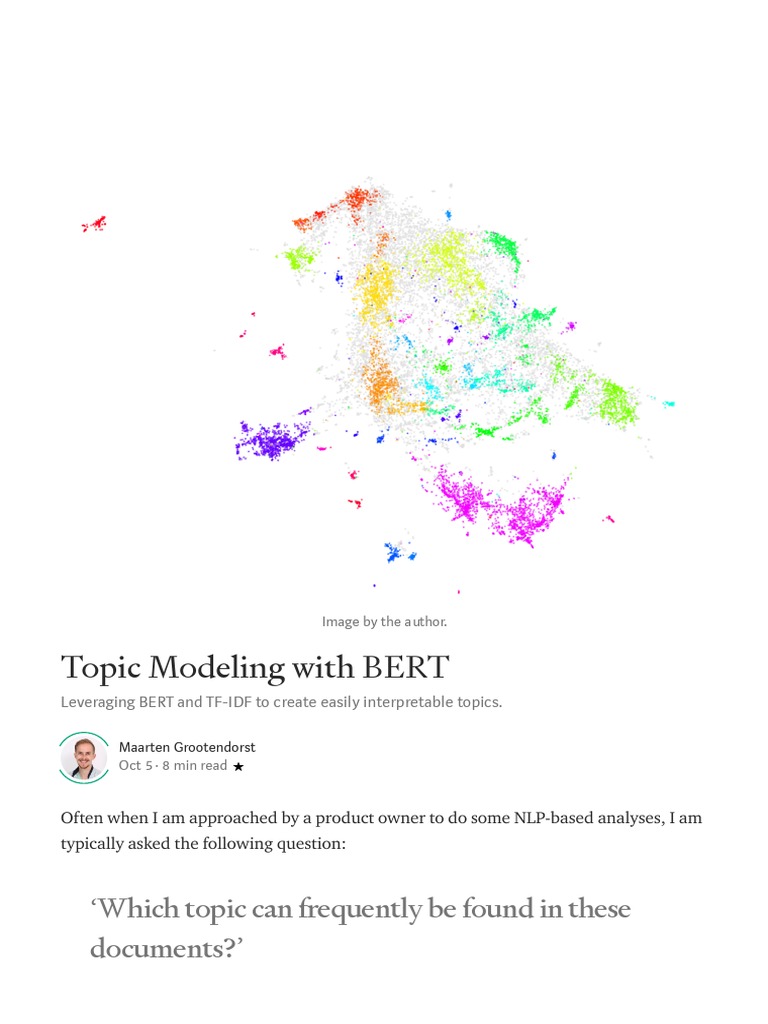 Topic Modeling With BERT. - Towards Data Science | PDF | Cluster ...