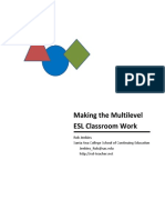 Multilevel ESL Classrooms Work