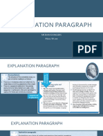 Explanation Paragraph PDF