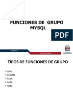 Funciones de Grupo Mysql