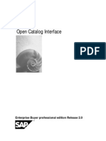 Open Catalog Interface (SAP ERP)