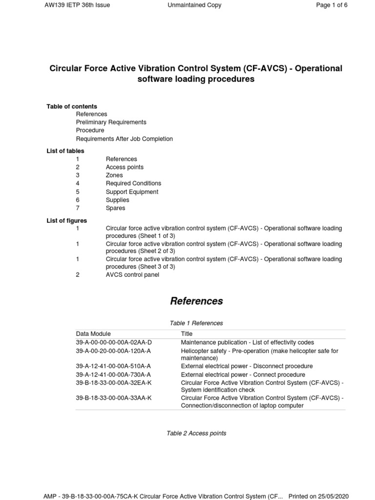 CF-AVCS Software Loading Procedures | PDF | Button (Computing ...