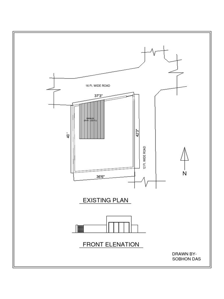 Plot Layout Plan for Road Design | PDF