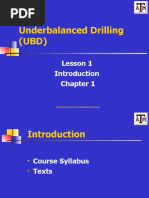 Underbalanced Drilling (UBD) : Lesson 1