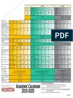 Academic Calendar 2019-2020: Events / Deadlines