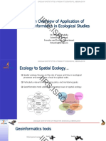 An Overview of Application of Geoinformatics in Ecology - Dr. Hitendra