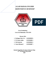 Makalah Bahasa Inggris "Correspondence Business"