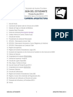 Arq. Guia Del Estudiante 2013 - 1 PDF