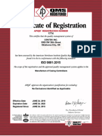 Certificate Iso 1774