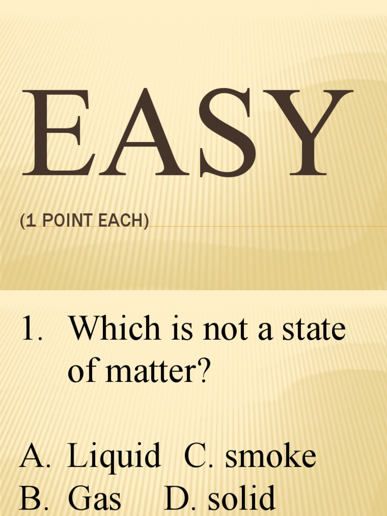 Grade 3 Science Quiz Bee Questions | PDF | Liquids | Ice