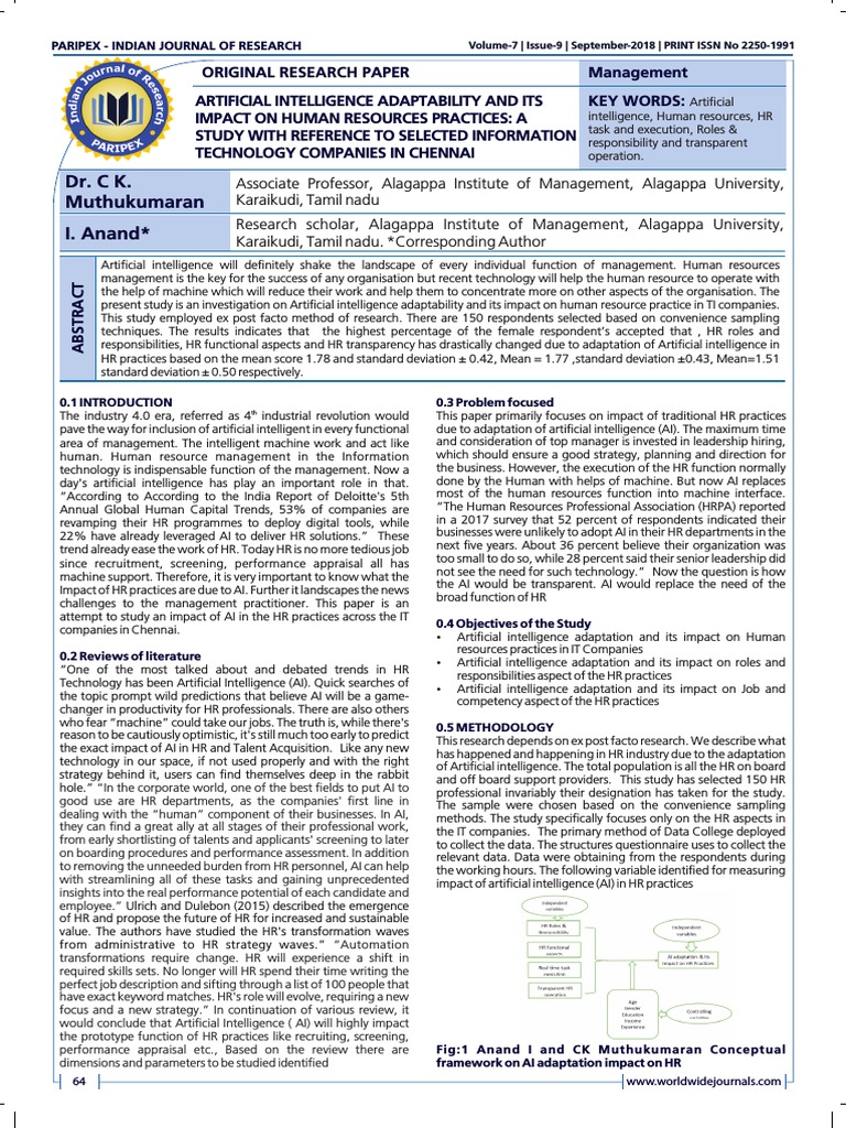 AI's Impact on HR in IT Companies | PDF | Artificial Intelligence ...