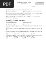 M10 - Coordinate Geometry - Testsheet2 - 1601728367793 - TtCyC PDF