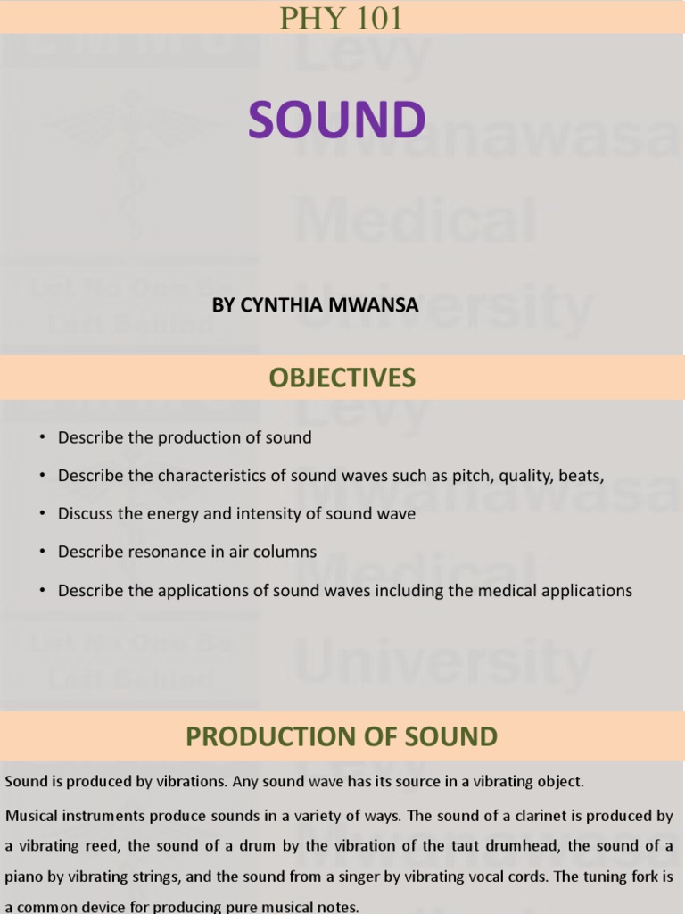 Sound PDF | PDF | Ear | Sound