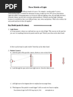 Models of Light Student Worksheet