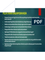 Pelatihan Ragam Bahasa