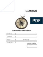 Examen Fisica - B PDF