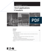 Reverse-Feed Applications For Circuit Breakers: Technical Publication PU01200001E