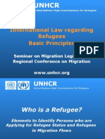 International Law Regarding Refugees Basic Principles: Seminar On Migration Legislation Regional Conference On Migration
