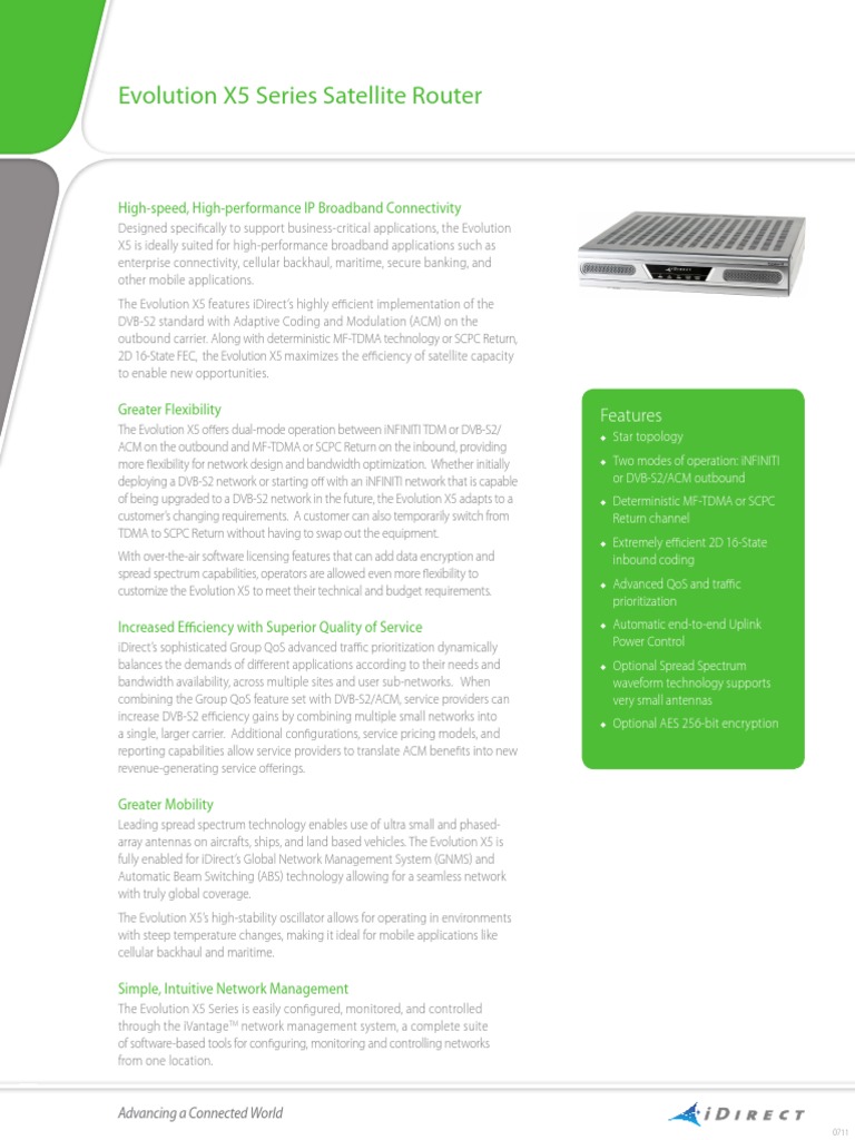 Evolution X5 Series Satellite Router: High-Speed, High-Performance IP ...