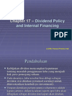 Dividend Policy and Internal Financing