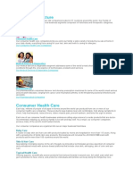 Company Structure: Consumer Health Care